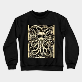 Octopus kraken occult medieval gothic emo Crewneck Sweatshirt